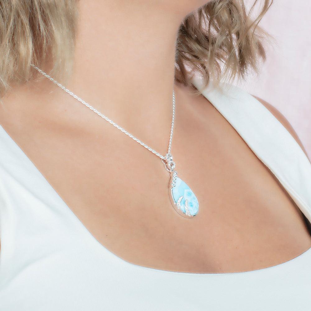 Larimar Tears of Joy Pendant Pendant Island by Koa Nani 
