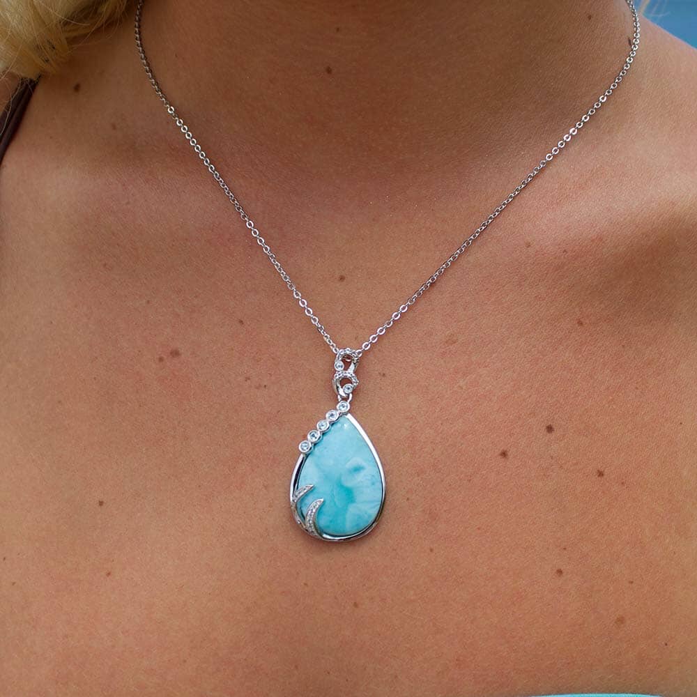 Larimar Tears of Joy Pendant Pendant Island by Koa Nani 
