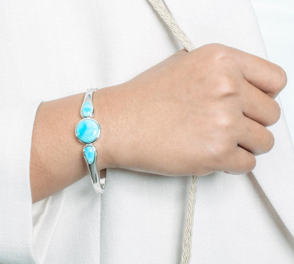 Larimar Three Seas Bangle Bangle Island by Koa Nani 
