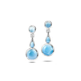 Larimar Three Seas Earrings Earrings Island by Koa Nani 