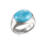 Larimar Tidepool Cocktail Ring Ring Island by Koa Nani 