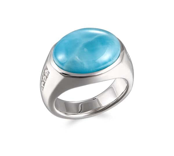 Larimar Tidepool Cocktail Ring Ring Island by Koa Nani 