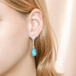 Larimar Tidepool Teardrop Earrings Earrings Island by Koa Nani 