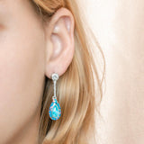 Larimar Tidepool Teardrop Earrings Earrings Island by Koa Nani 