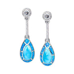 Larimar Tidepool Teardrop Earrings Earrings Island by Koa Nani 