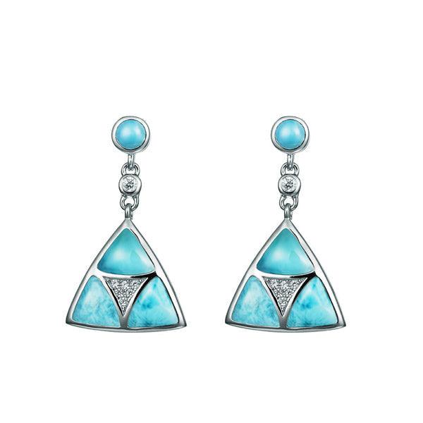 Larimar Volcano Earrings Earrings Island by Koa Nani 