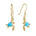 Larimar Waikiki Honu Earrings Earrings Island by Koa Nani 