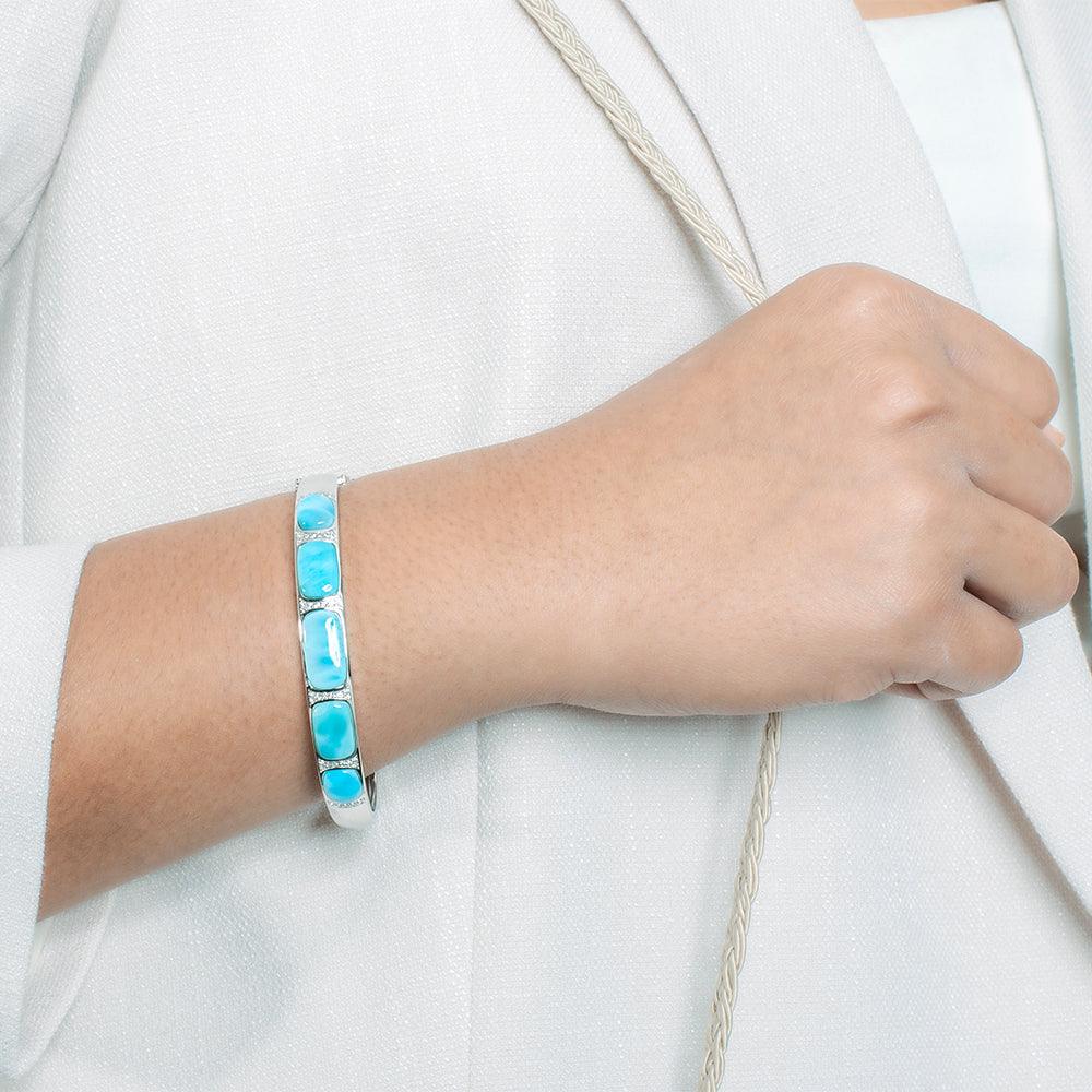 Larimar Wanderlust Bangle Bangle Island by Koa Nani 
