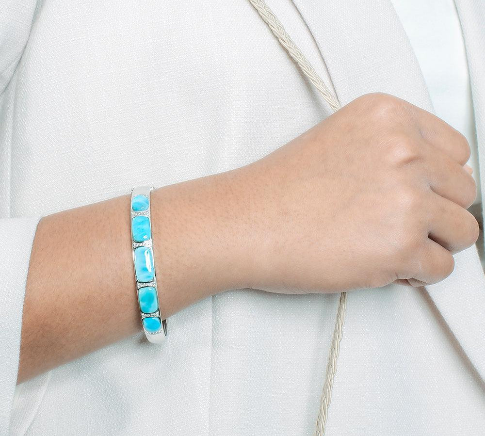 Larimar Wanderlust Bangle Bangle Island by Koa Nani 