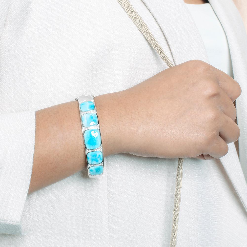 Larimar Wanderlust Bangle Bangle Island by Koa Nani 