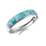 Larimar Wanderlust Bangle Bangle Island by Koa Nani Large (15mm)
