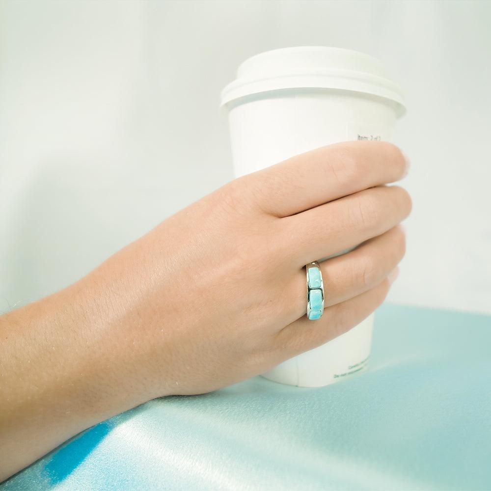 Larimar Wanderlust Ring Ring Island by Koa Nani 