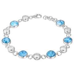 Larimar Water and Air Infinity Bracelet Bracelet Island by Koa Nani 