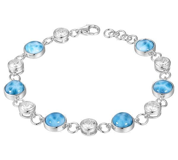 Larimar Water and Air Infinity Bracelet Bracelet Island by Koa Nani 