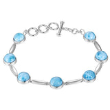 Larimar Water Drops Charm Bracelet Bracelet Island by Koa Nani 