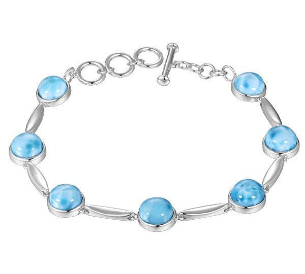 Larimar Water Drops Charm Bracelet Bracelet Island by Koa Nani 