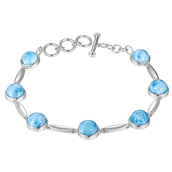 Larimar Water Drops Charm Bracelet Bracelet Island by Koa Nani 