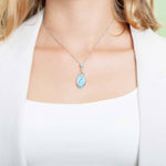 Larimar Waterfall Oval Pendant Pendant Island by Koa Nani 