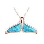 Larimar Whale Tail pendant Pendant Island by Koa Nani Small 