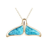 Larimar Whale Tail pendant Pendant Island by Koa Nani Medium 