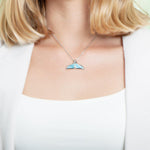 Larimar Whale Tail Pendant Pendant Island by Koa Nani Medium 