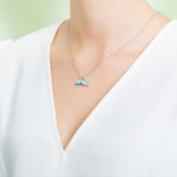 Larimar Whale Tail Pendant Pendant Island by Koa Nani 