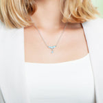Larimar Whale Tail Water Necklace Necklace Island by Koa Nani 
