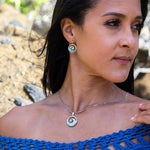 Larimar Whirlpool Earrings Earrings Island by Koa Nani 