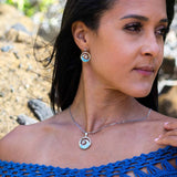 Larimar Whirlpool Earrings Earrings Island by Koa Nani 