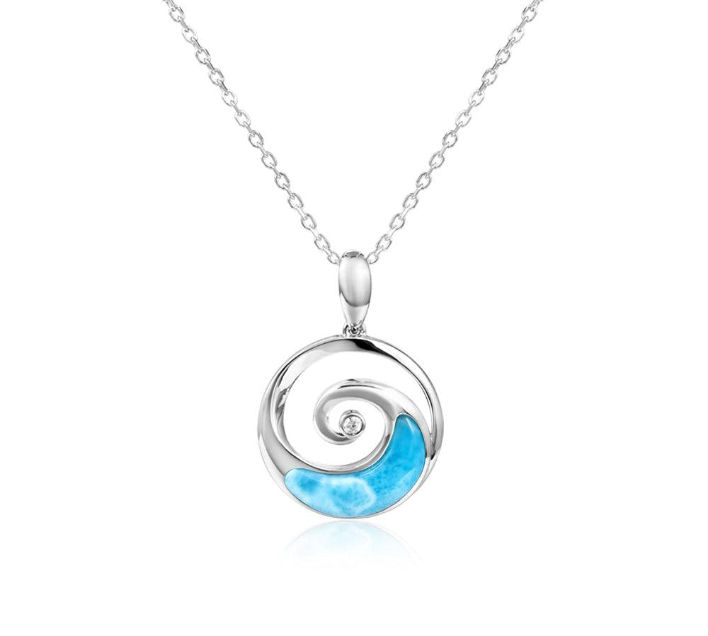Larimar Whirlpool Pendant Pendant Island by Koa Nani 