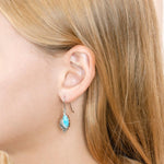 Larimar Whispering Shell Earrings Earrings Island by Koa Nani 
