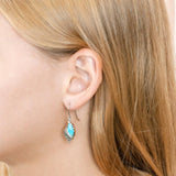 Larimar Whispering Shell Earrings Earrings Island by Koa Nani 