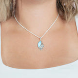 Larimar Whispering Shell Pendant Pendant Island by Koa Nani 