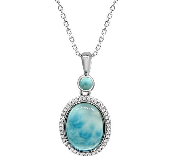 Larimar Wishing Pool Pendant Pendant Island by Koa Nani 