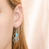 Larimar Zen Octopus Earrings Earrings Island by Koa Nani 