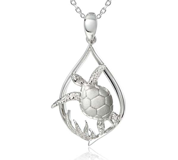 Limu Sea Turtle Pendant Pendant Island by Koa Nani Large 