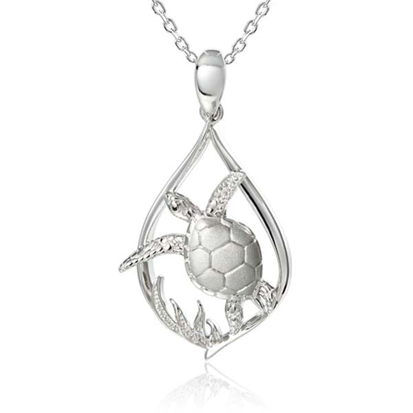 Limu Sea Turtle Pendant Pendant Island by Koa Nani Large 