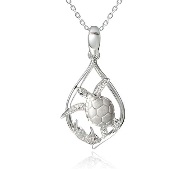Limu Sea Turtle Pendant Pendant Island by Koa Nani Small 
