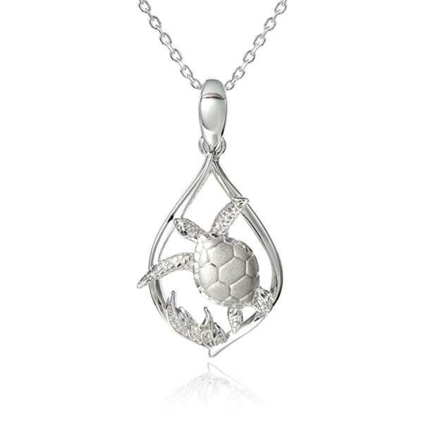 Limu Sea Turtle Pendant Pendant Island by Koa Nani Small 