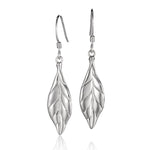 Maile Leaf Hook Earrings Pendant Island by Koa Nani 