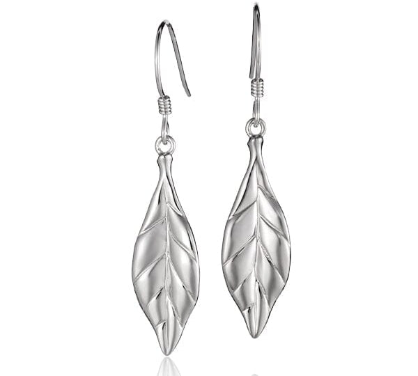 Maile Leaf Hook Earrings Pendant Island by Koa Nani 