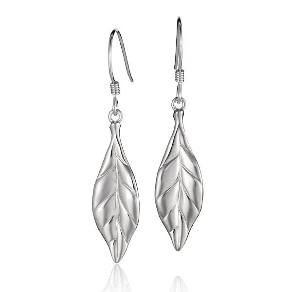 Maile Leaf Hook Earrings Pendant Island by Koa Nani 