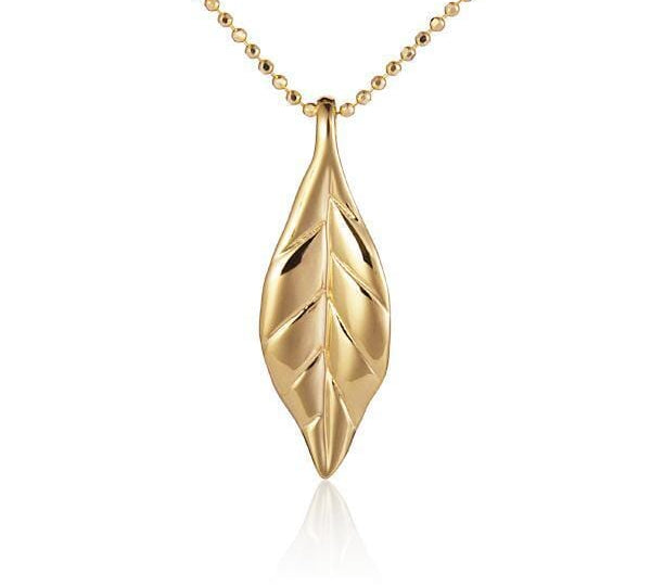 Maile Leaf Pendant Pendant Island by Koa Nani Small 