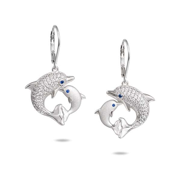 Makuahine Dolphin Earrings Pendant Island by Koa Nani 