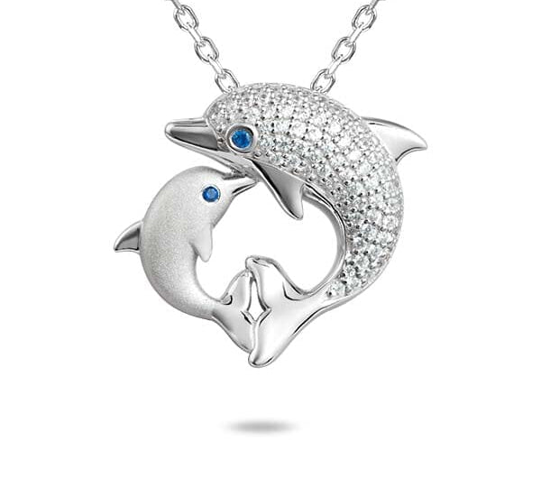 Makuahine Dolphin Pendant Pendant Island by Koa Nani 