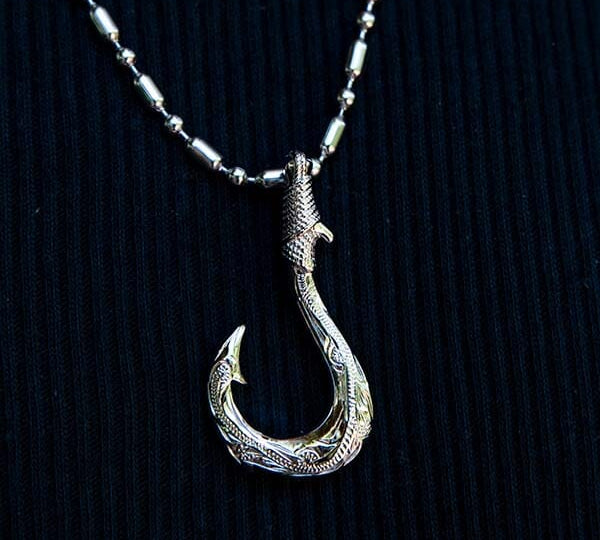 Manaiakalani Fish Hook Pendant Pendant Island by Koa Nani 
