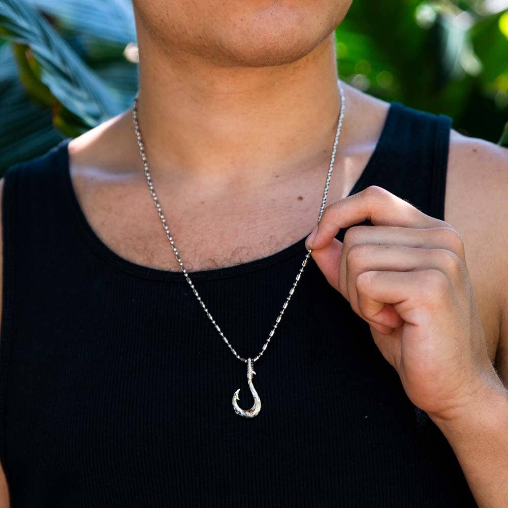 Manaiakalani Fish Hook Pendant Pendant Island by Koa Nani 