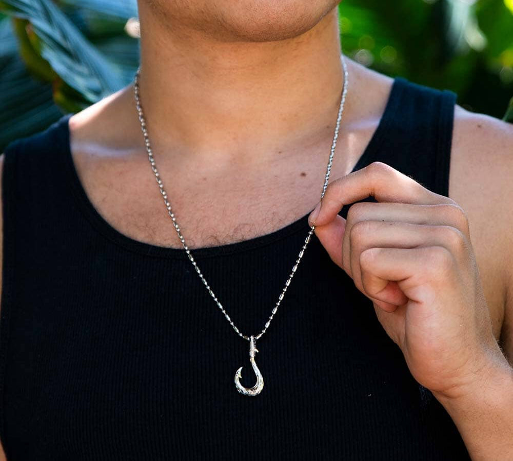 Manaiakalani Fish Hook Pendant Pendant Island by Koa Nani 