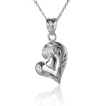 Mau Loa Open Heart Pendant Pendant Island by Koa Nani 