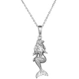 The picture shows a 925 sterling silver mermaid pendant.